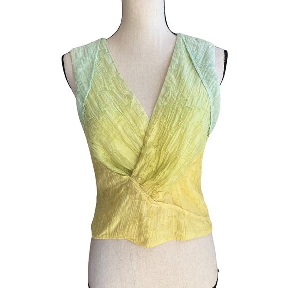 Christian Cota Spring 2012 Designer Hand Dyed Sample Blouse - Picture 7 of 16